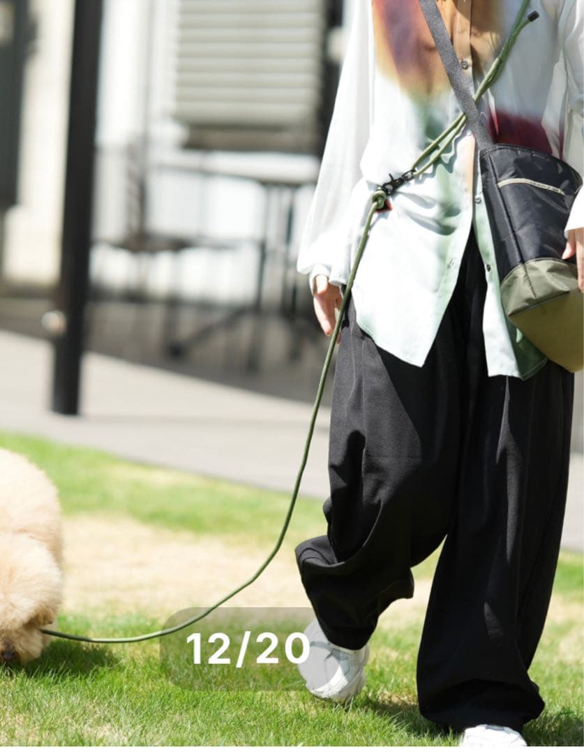 ナイロン製オリーブグリーンリード スリップリード ショルダーリード