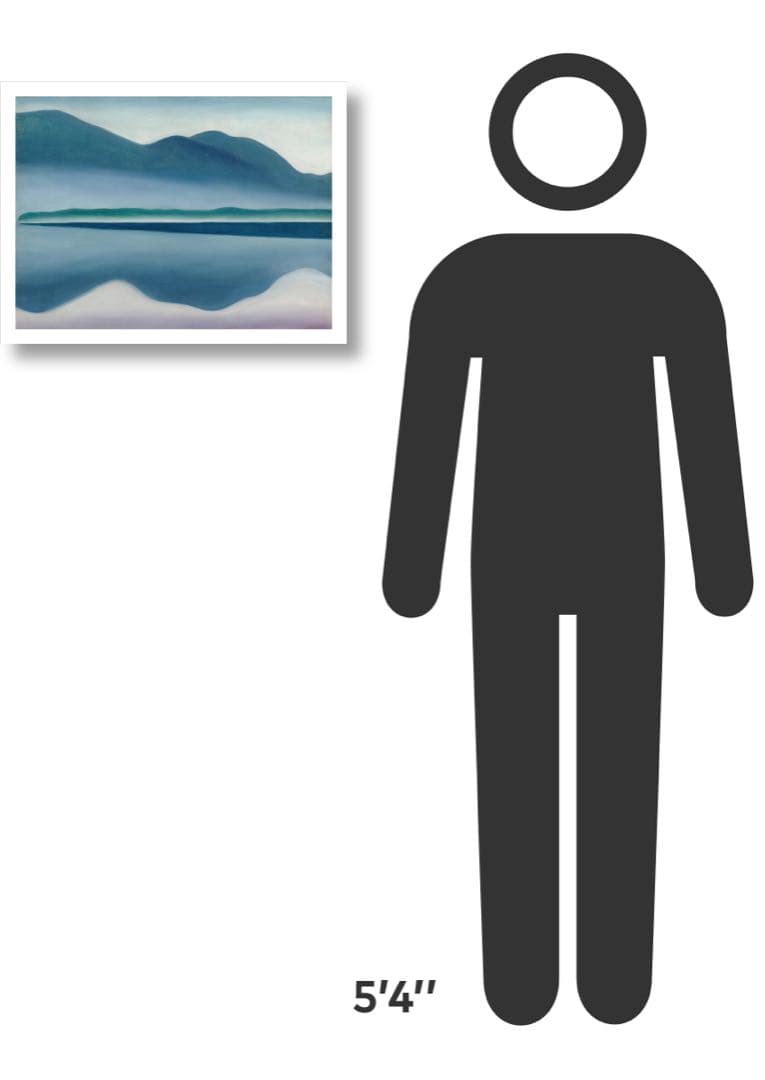 Georgia O'Keeffe Lake George 1922 希少ポスター