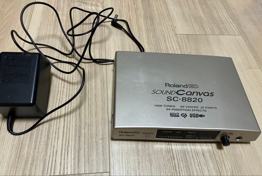 Roland SC-8820 アダプターつき 音源モジュール