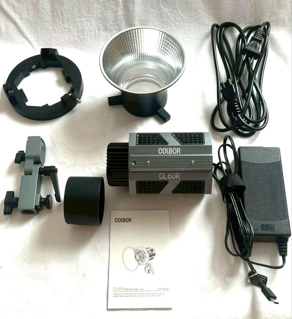 【電池付】COLBOR CL60R RGB COBビデオライト