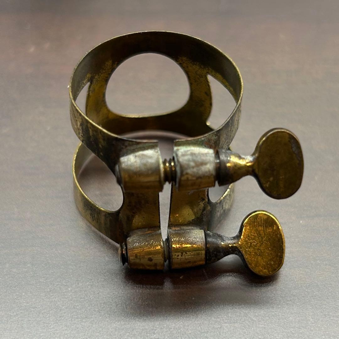 SELMER アルトサックス用ビンテージリガチャー・キャップ 中古品