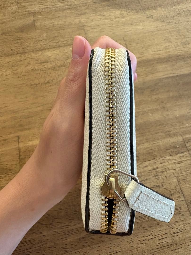 【まつも様】ラルコバレーノ　ラウンドジップミニウォレット #WHITE*GRAY