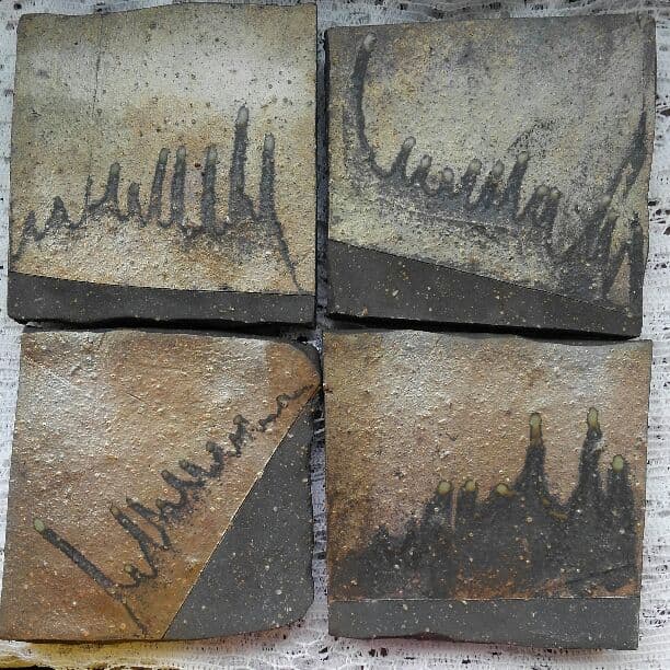 陶芸 角皿 五枚セット