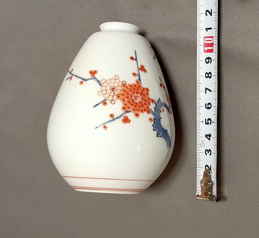 人間国宝 十四代柿右衛門 錦梅文一輪生 ショップ 釣鐘形小 共箱 人間