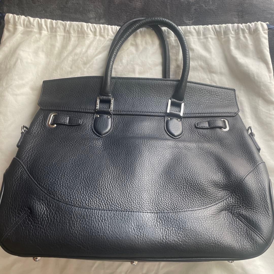 PELLE MORBIDA ネイビー ビジネスバッグ