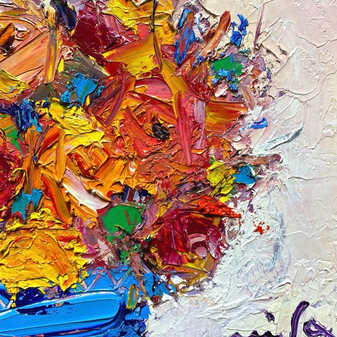 ◾️油彩画「バラ」　◾️兼田美佐子　Ｆ4 キャンバス