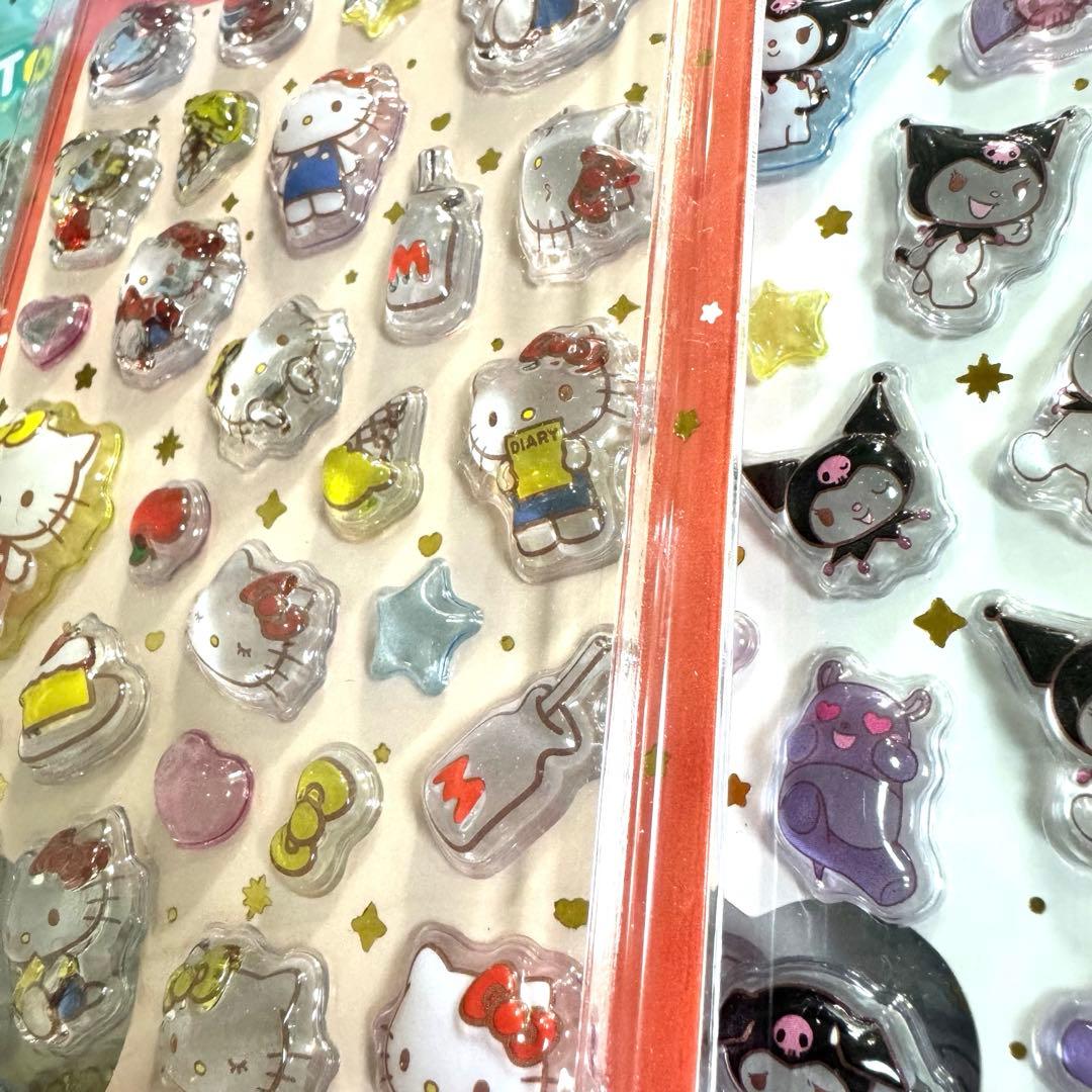 【韓国限定・正規品】サンリオ Tok!Tok! 15枚セットぷっくり　3Dシール