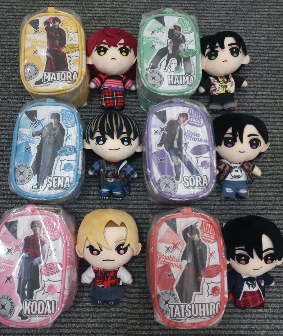 【土日特価】LIL LEAGUE ぬいぐるみマスコット ＆ クリアポーチ全12点 土日特価】LIL LEAGUE ぬいぐるみマスコット ＆ クリアポーチ全12点