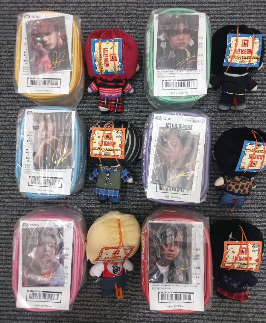土日特価】LIL LEAGUE ぬいぐるみマスコット ＆ クリアポーチ全12点
