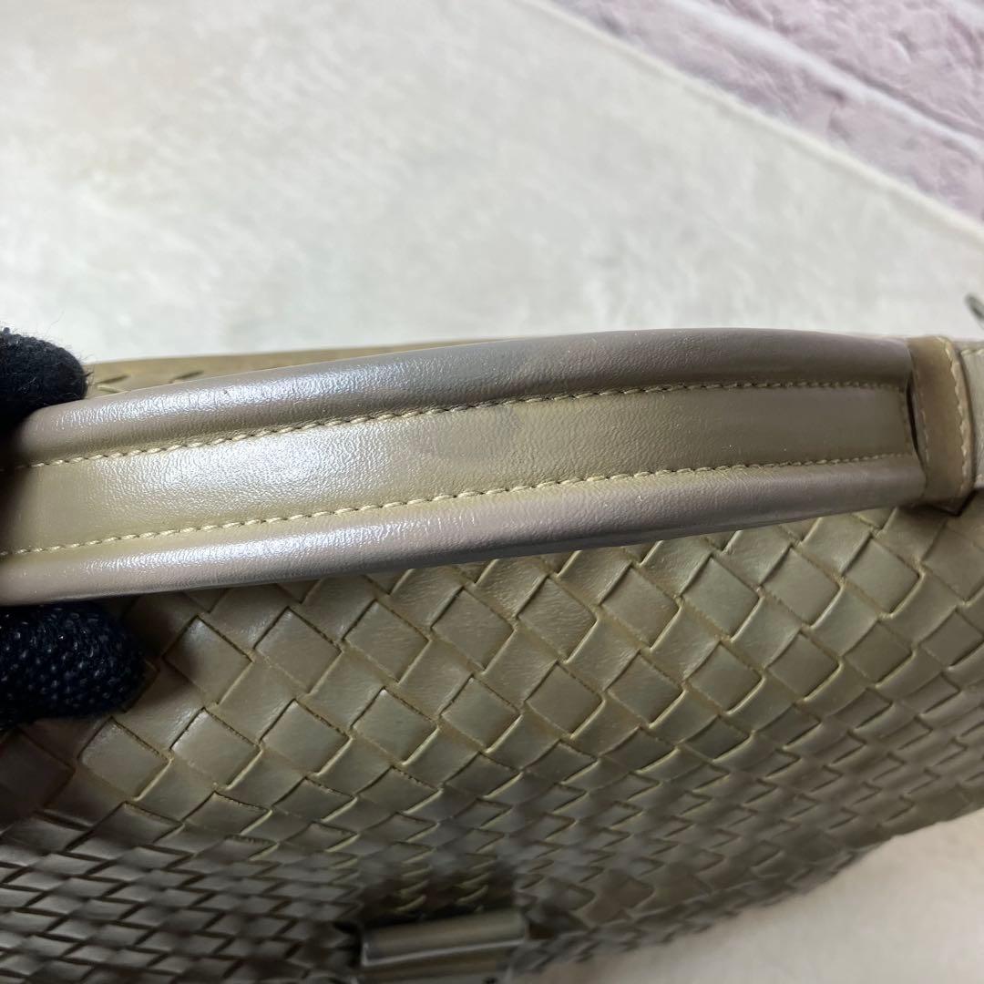 ボッテガヴェネタ✨イントレチャート ビジネスバッグ 本革 A4 オリーブグリーン