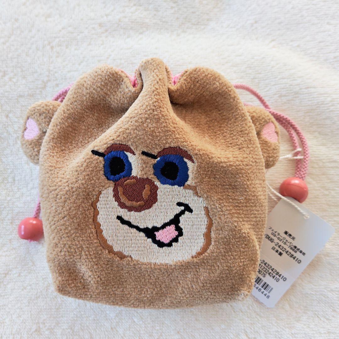 新品未使用】ドアップテディガール 耳付き巾着 - メルカリ