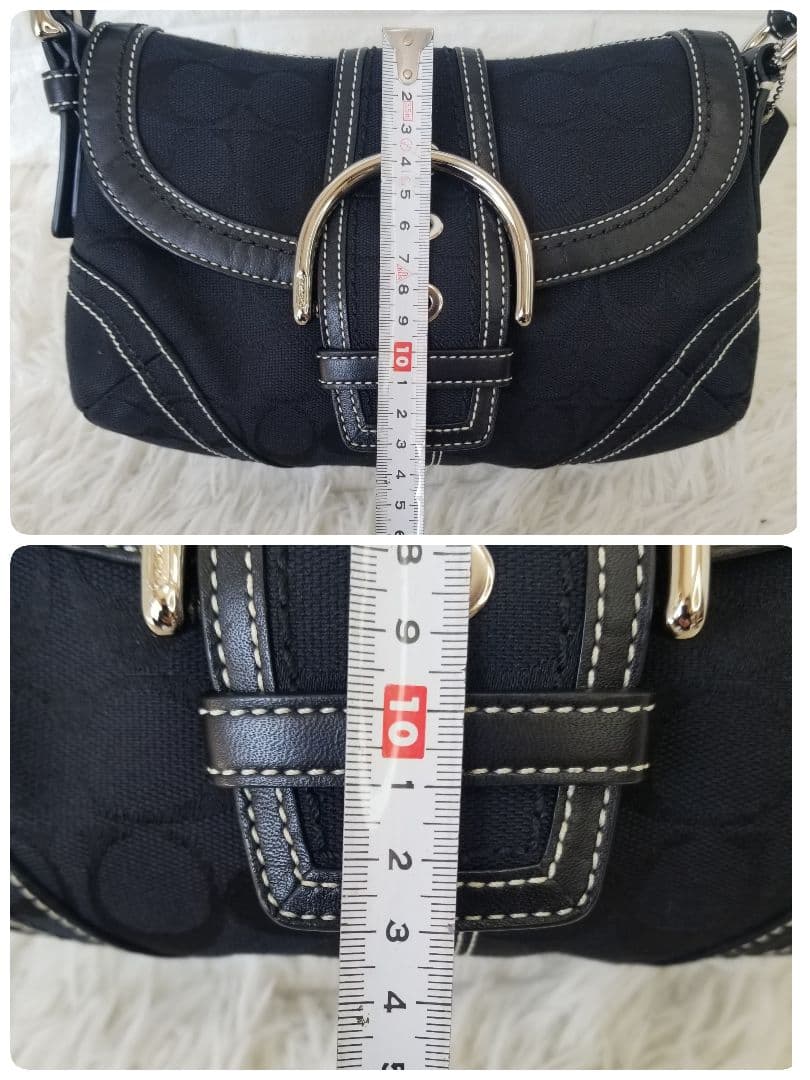 COACH／コーチ／SOHO／ソーホー／黒ブラック／シグネチャー／ワンショルダー