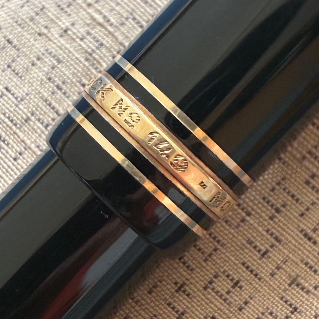 モンブラン 149 70年代 中白 エボナイトペン芯 14C