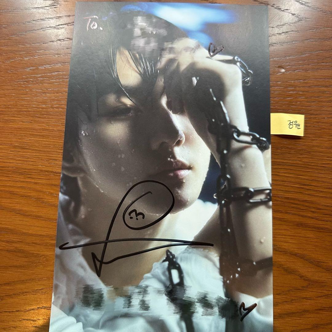 ENHYPEN ジョンウォン 直筆サイン① メッセージ付き - メルカリ
