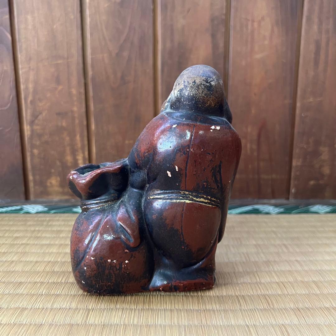 福の神 布袋様　陶器　花入れ　置物