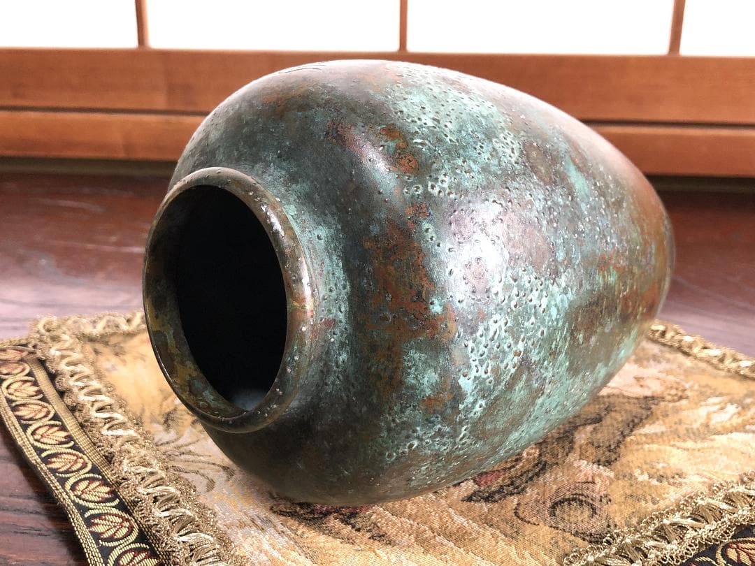 高肉象嵌銅壺 】 高士唐子図 中華古玩 - メルカリ