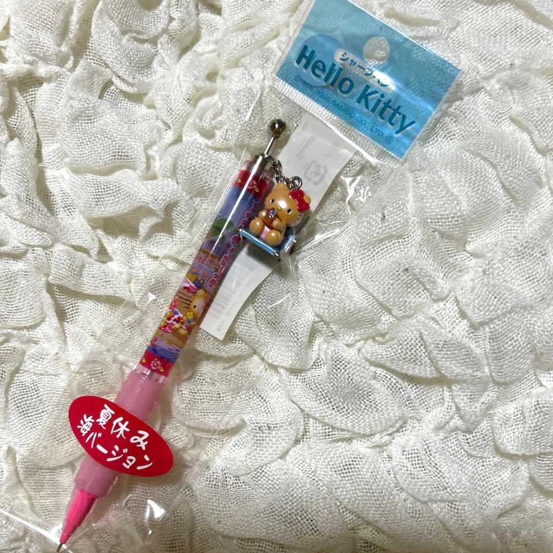 日焼けキティ 夏休み 海バージョン シャープペン 浮き輪