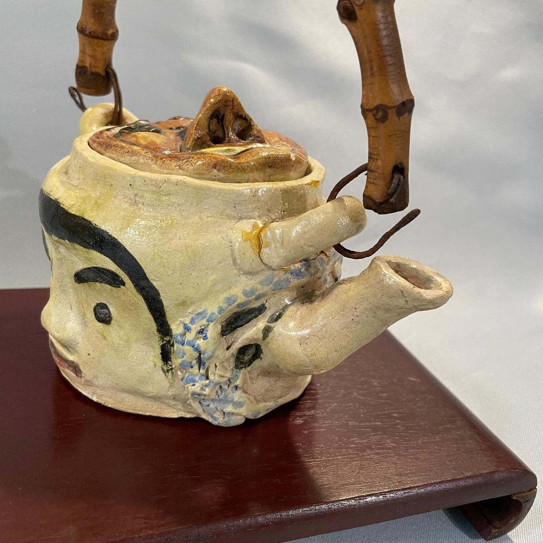 骨董品です！ユニークな急須 おかめ 火男 鬼など K2311