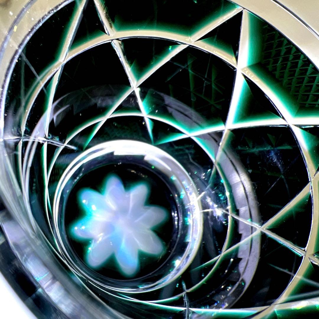 島津磯斉 薩摩切子オールドファッションタンブラー 共箱 東Y7-1203☆1F