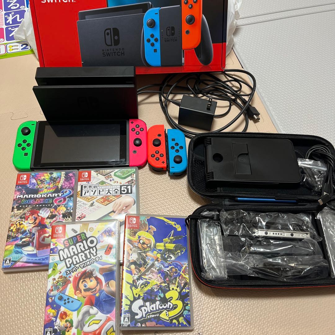 Nintendo Switch 本体セット ソフト4本