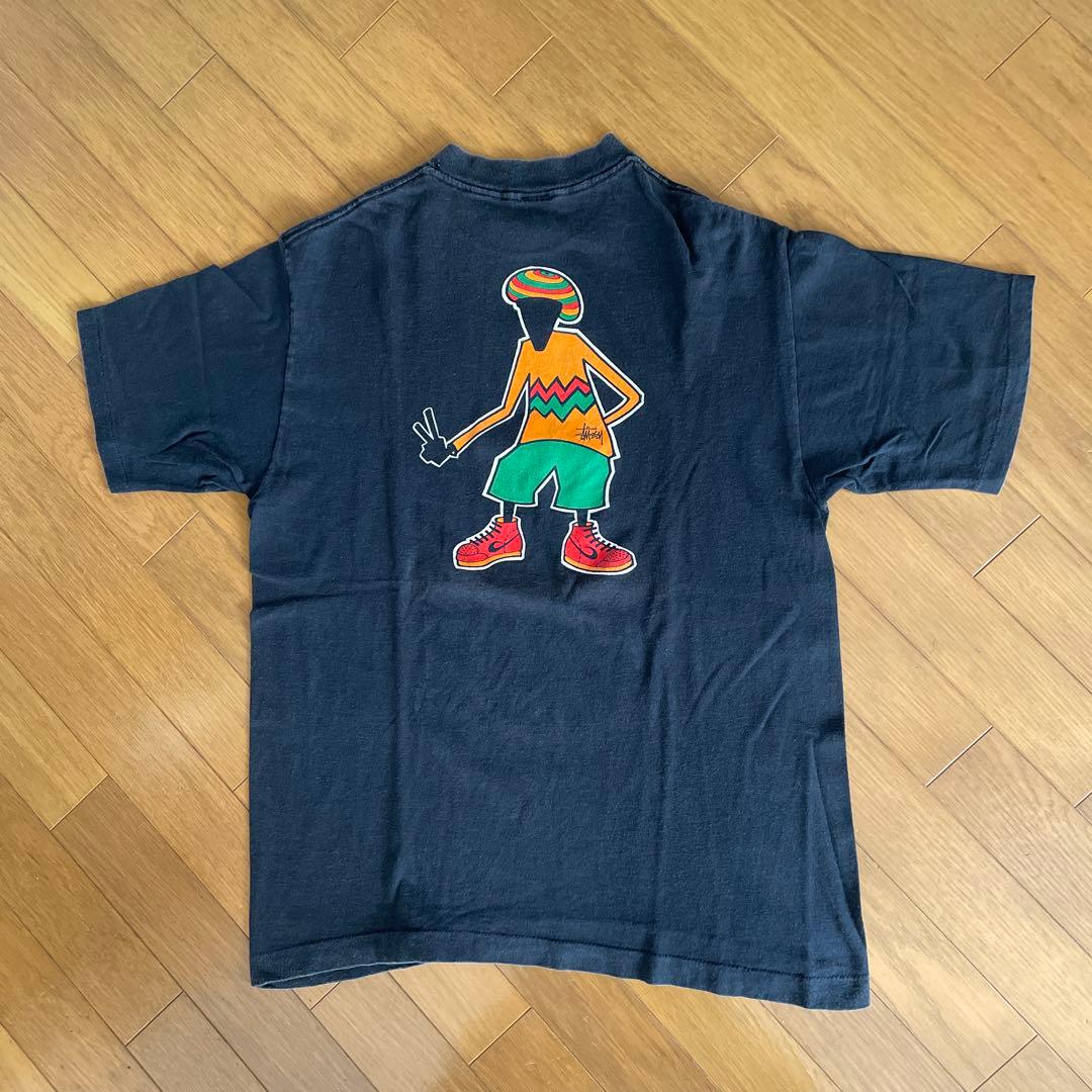 Old Stussy 80年台後期黒タグ ラスタシャドウマン黒色 Lサイズ - メルカリ