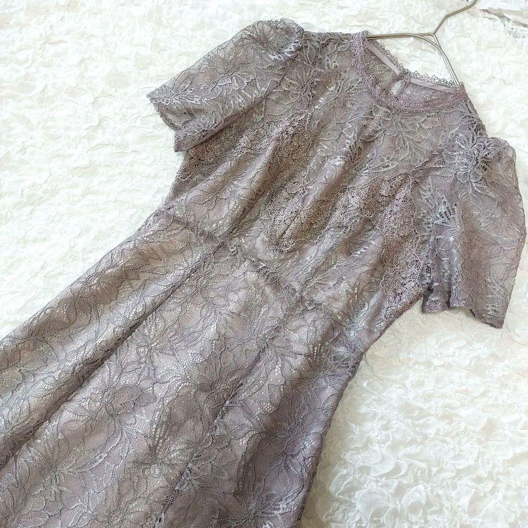 【美品】スナイデル シャイニーレースドレス パーティー オケージョン マキシ丈