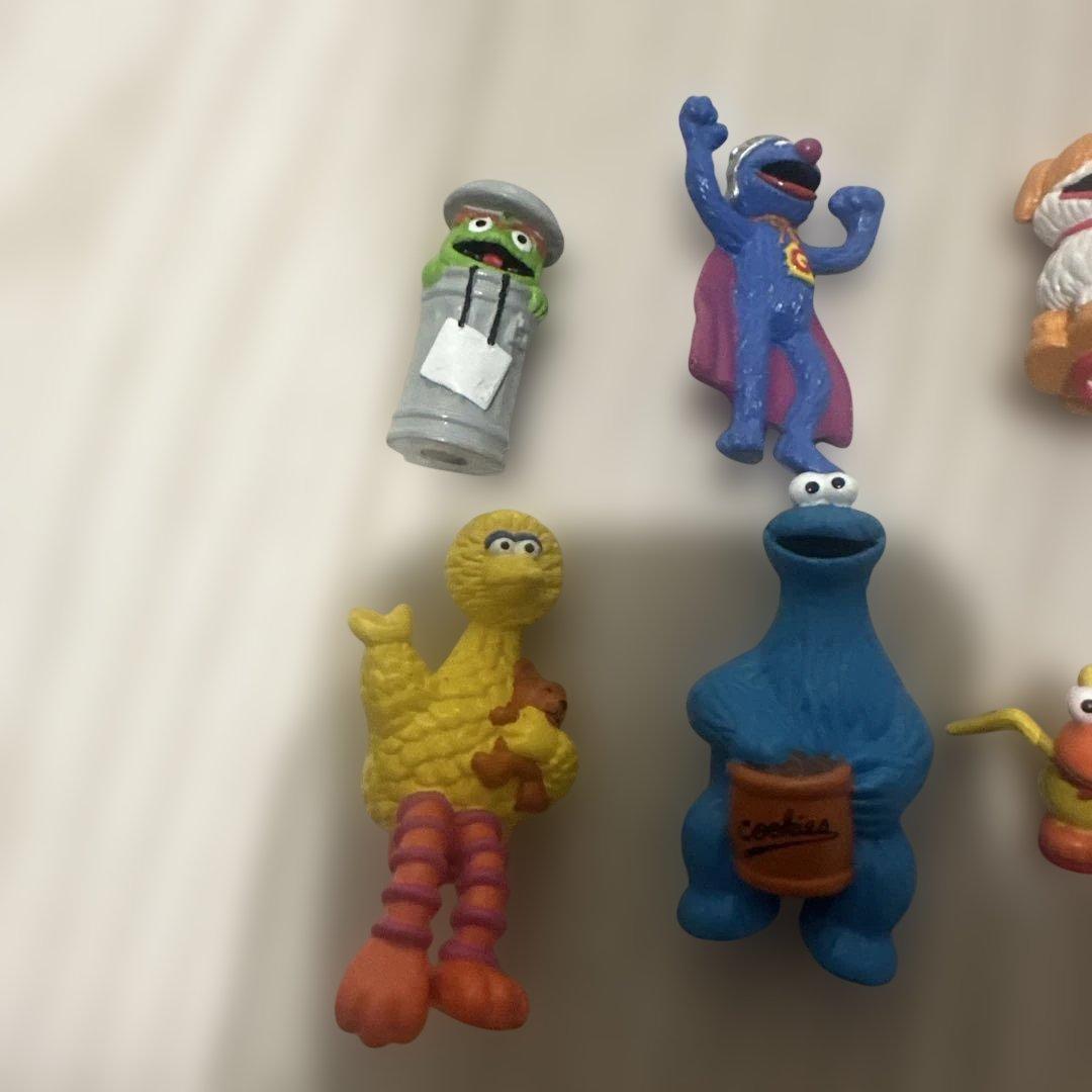 セサミストリート 筆記用具上のフィギュア部分10こセット