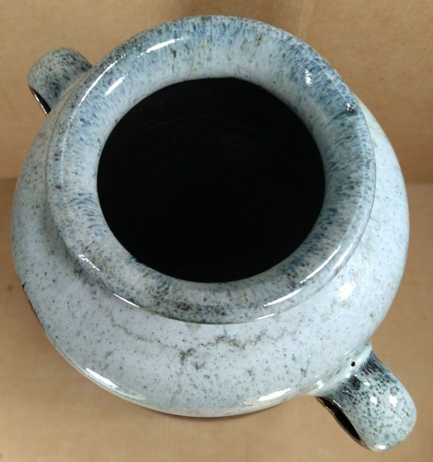 即中斎書付箱 唐津耳付花入 坂井岱平作(朝鮮唐津写耳