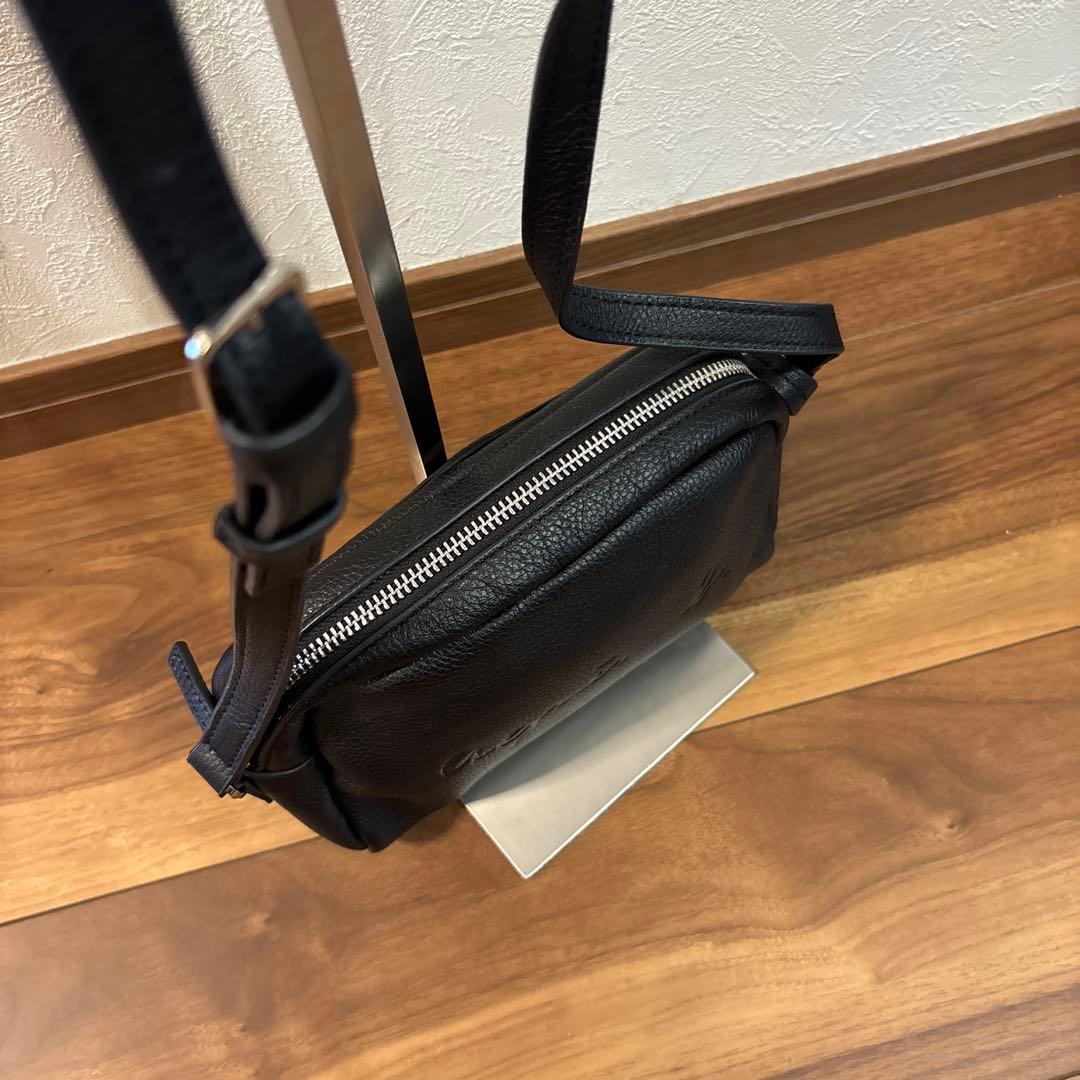 【美品】agnes b アニエスベー レザー 本革製 ミニ ショルダーバッグ