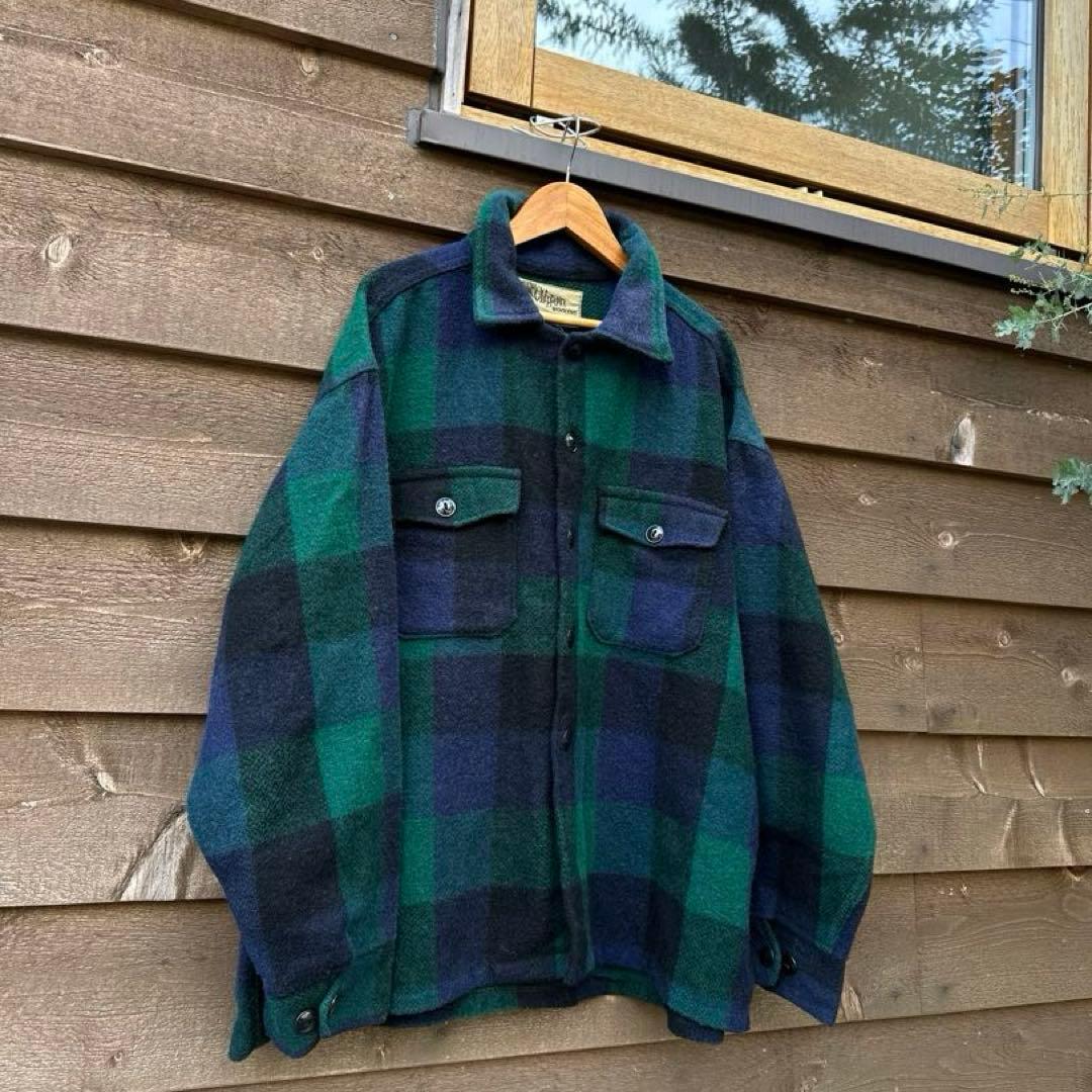 50s 60s CHIPPEWA WOOLENS ブロックチェック