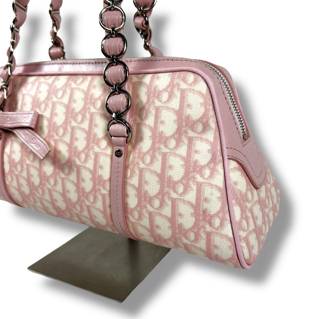 Christian Dior ロマンティック ハンドバッグ トロッター リボン
