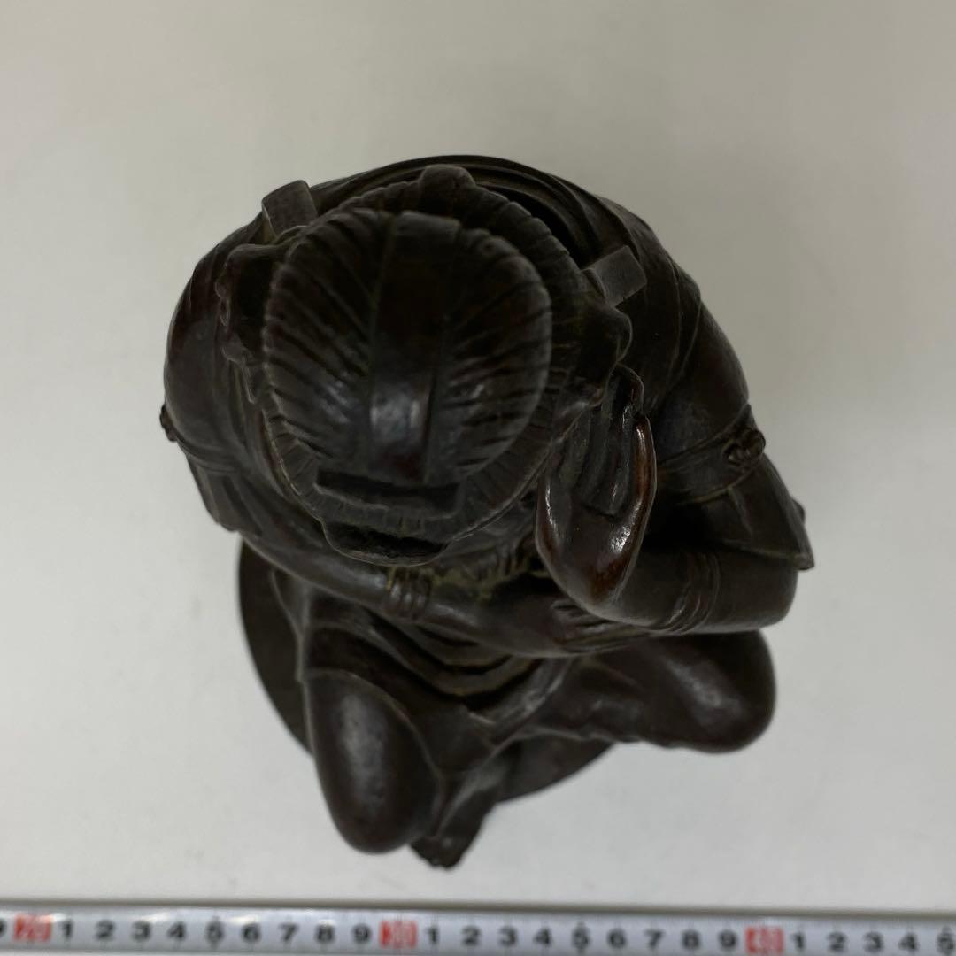 荒居徳亮 ブロンズ仏像 共箱 2427g 高さ28㎝ 東さ7-0310☆