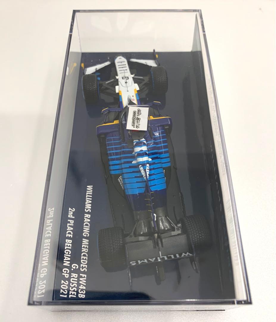 ミニチャンプス ウィリアムズ FW43B ジョージ・ラッセル ベルギーGP 2位