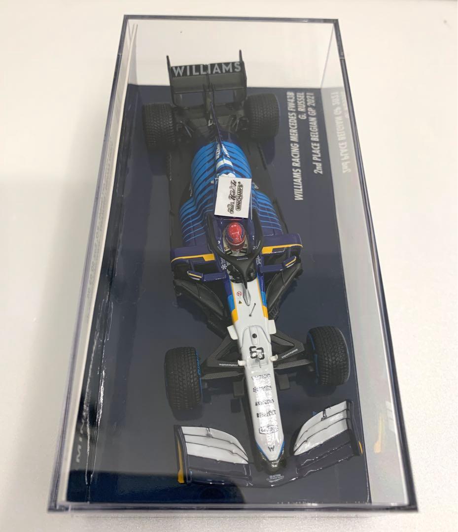 ミニチャンプス ウィリアムズ FW43B ジョージ・ラッセル ベルギーGP 2位