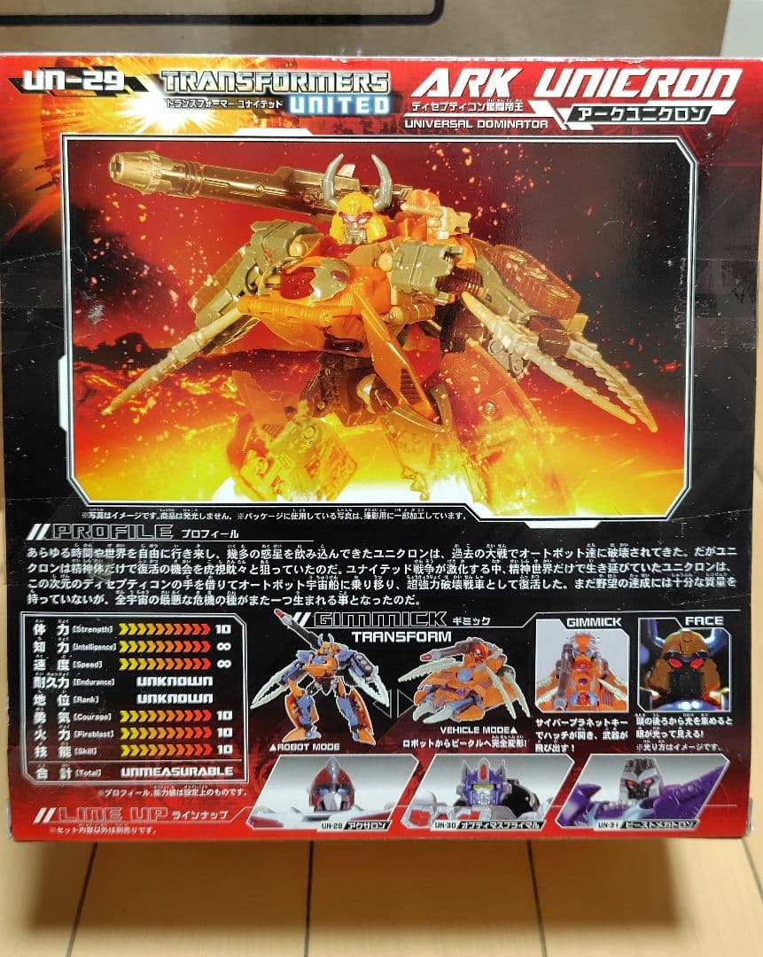 未開封● アークユニクロン トランスフォーマー ユナイテッド レガシー SS