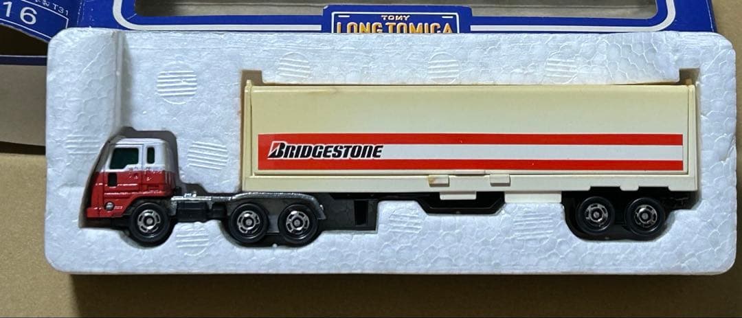 ロングトミカ L16 いすゞ V12 ウイングルーフトレーラー ブリヂストン