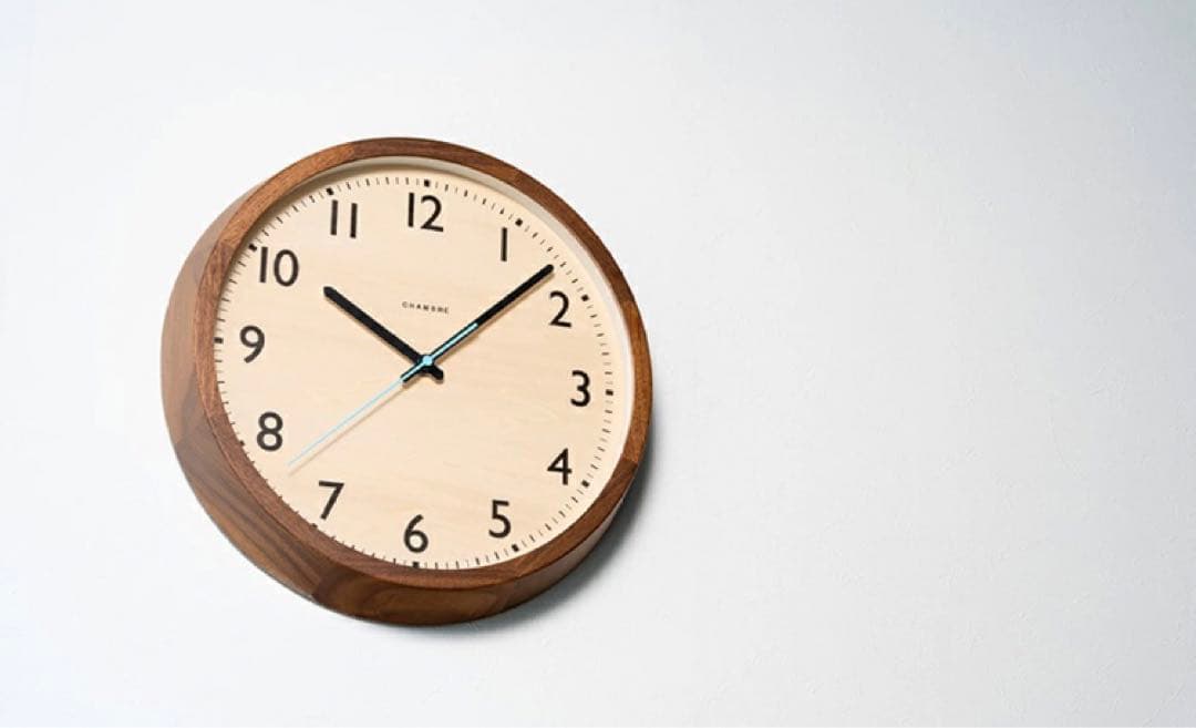 インターゼロ CHAMBRE シャンブル 電波掛け時計　日本製