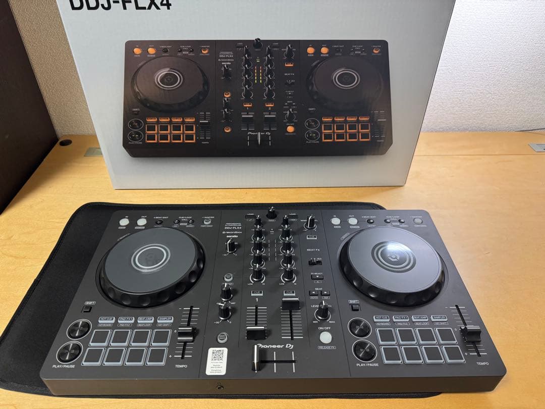 DDJ FLX4 箱/説明書/未使用ヘッドホン/保存用袋付き
