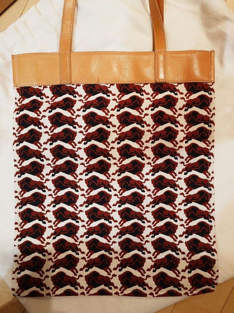 IL BISONTE トートバッグ 総柄 パイソンウェーブ