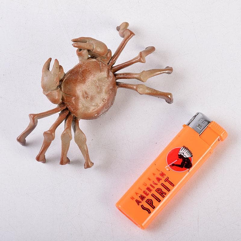 能登七尾 城山焼 國下三郎作 蟹 箱付 Z 8537