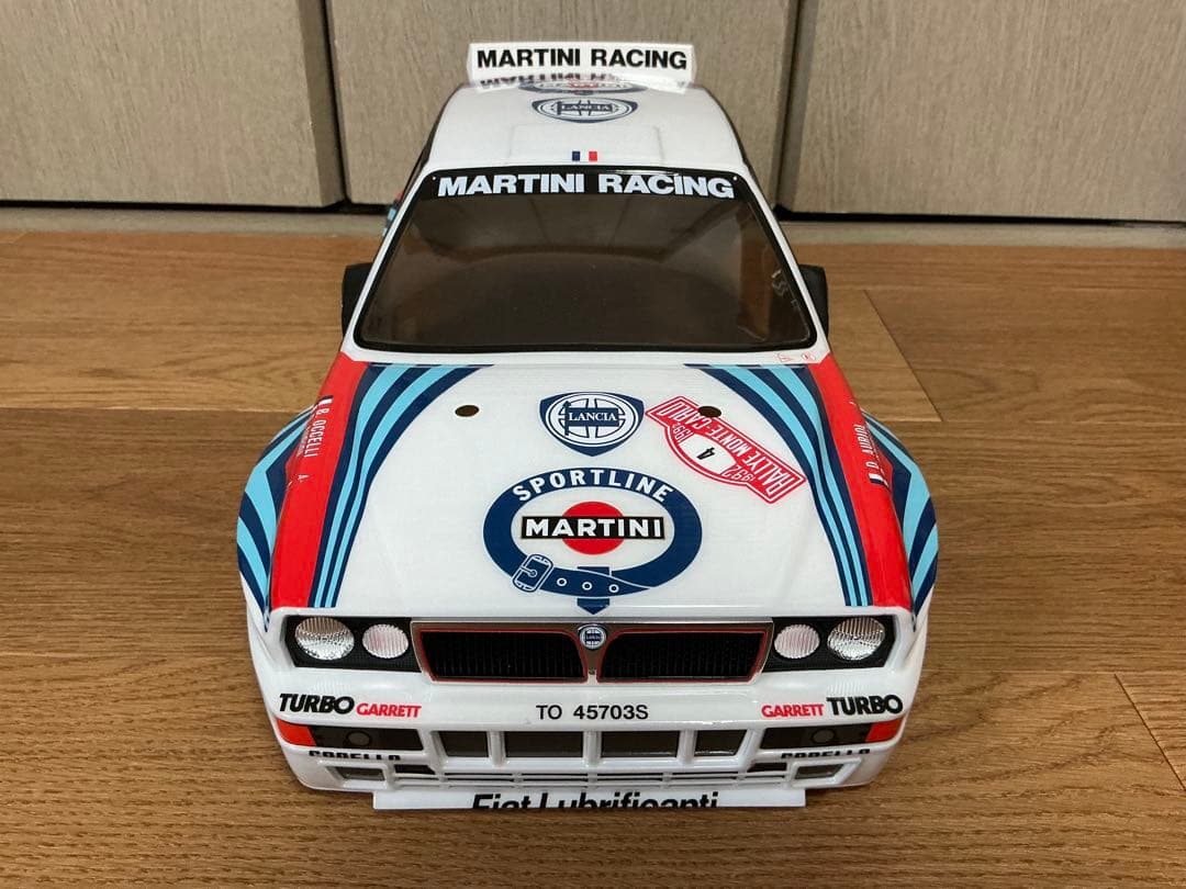 新品 タミヤXB ランチアデルタ メーカー塗装済みボディ、タイヤホイールセット