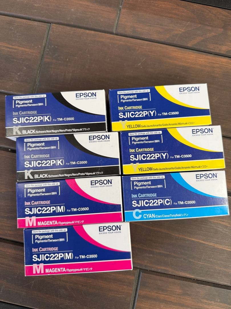 EPSON SJIC22P インクカートリッジ 4色セット - メルカリ