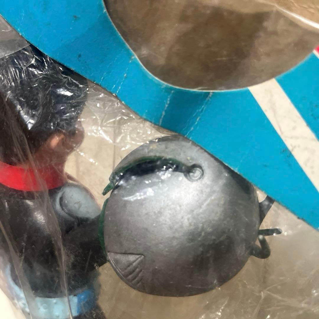 無版権 3本アンテナ 仮面ライダー ソフビ フィギュア 当時物 旧バンダイ