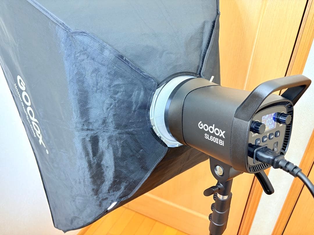 LEDライト GODOX SL60II Bi スタンド&ソフトボックス付