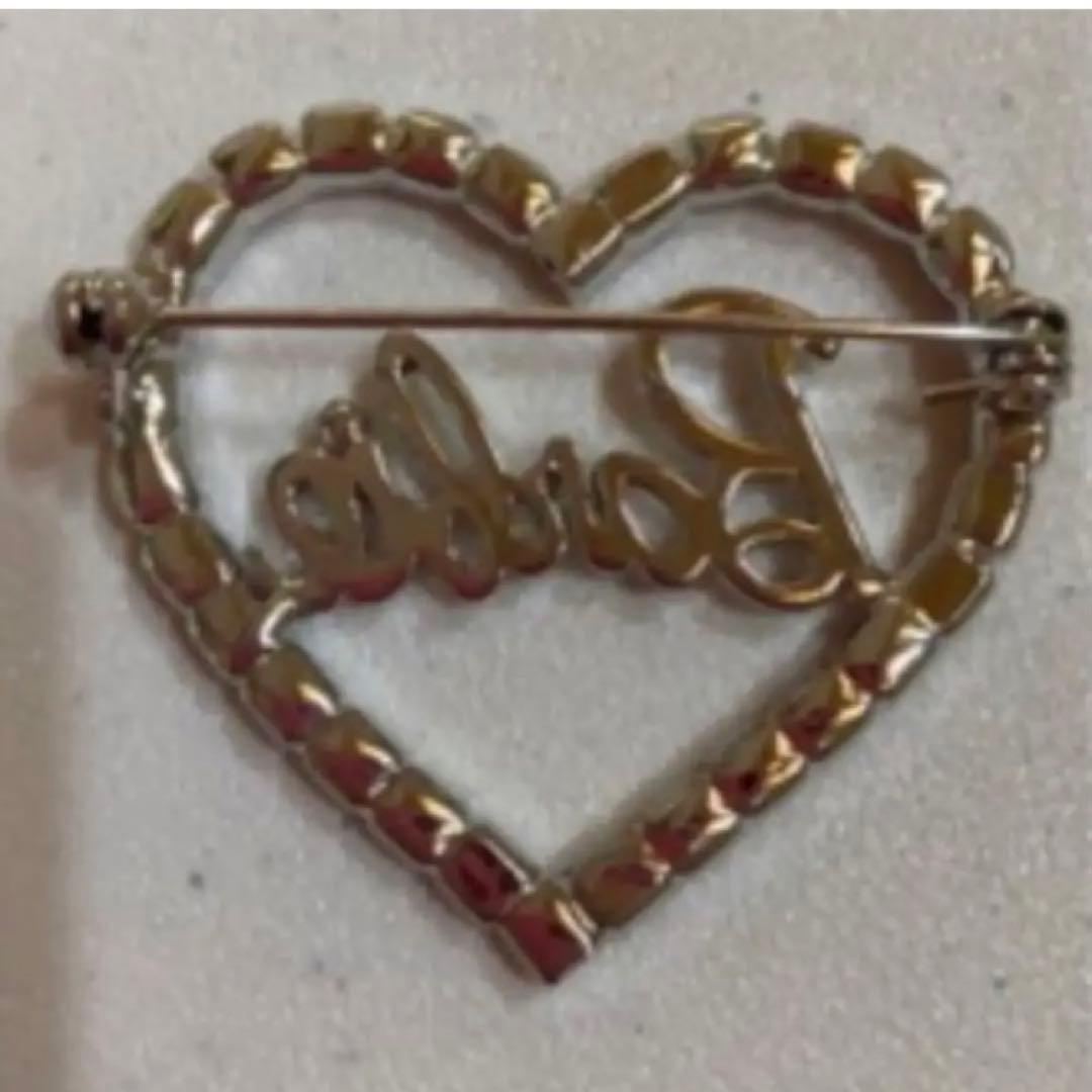 ☆Barbie☆レア！バービー ピンク ブローチ キラキラ ハート アクセサリー