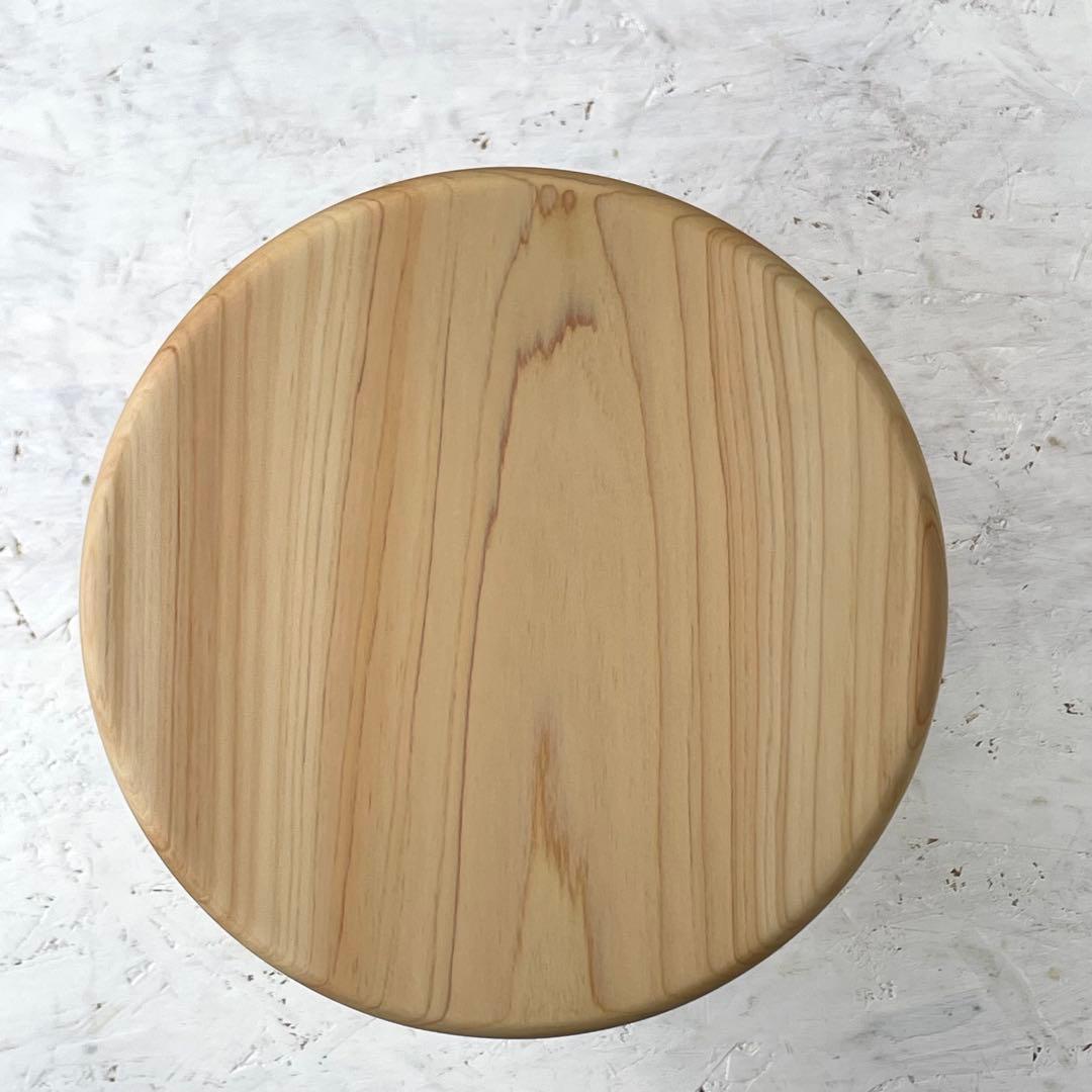 Kuutan　国産ひのき　丸椅子　木製スツール