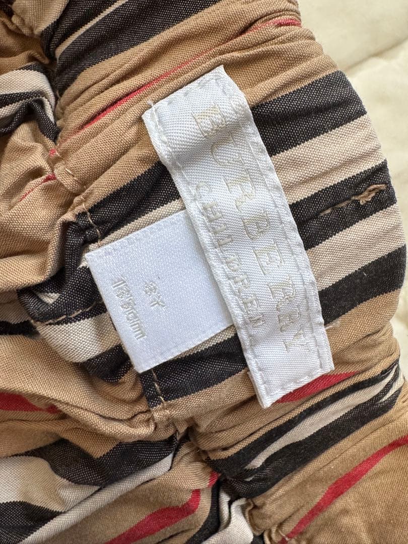 バーバリー チルドレン ストライプ パンツ 長ズボン ワイドパンツ 8Y 128