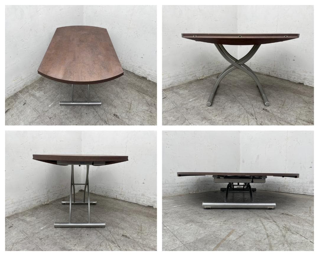 T7317☆美品☆イタリアOZZIOロンド☆18万☆昇降拡張リフティングテーブル