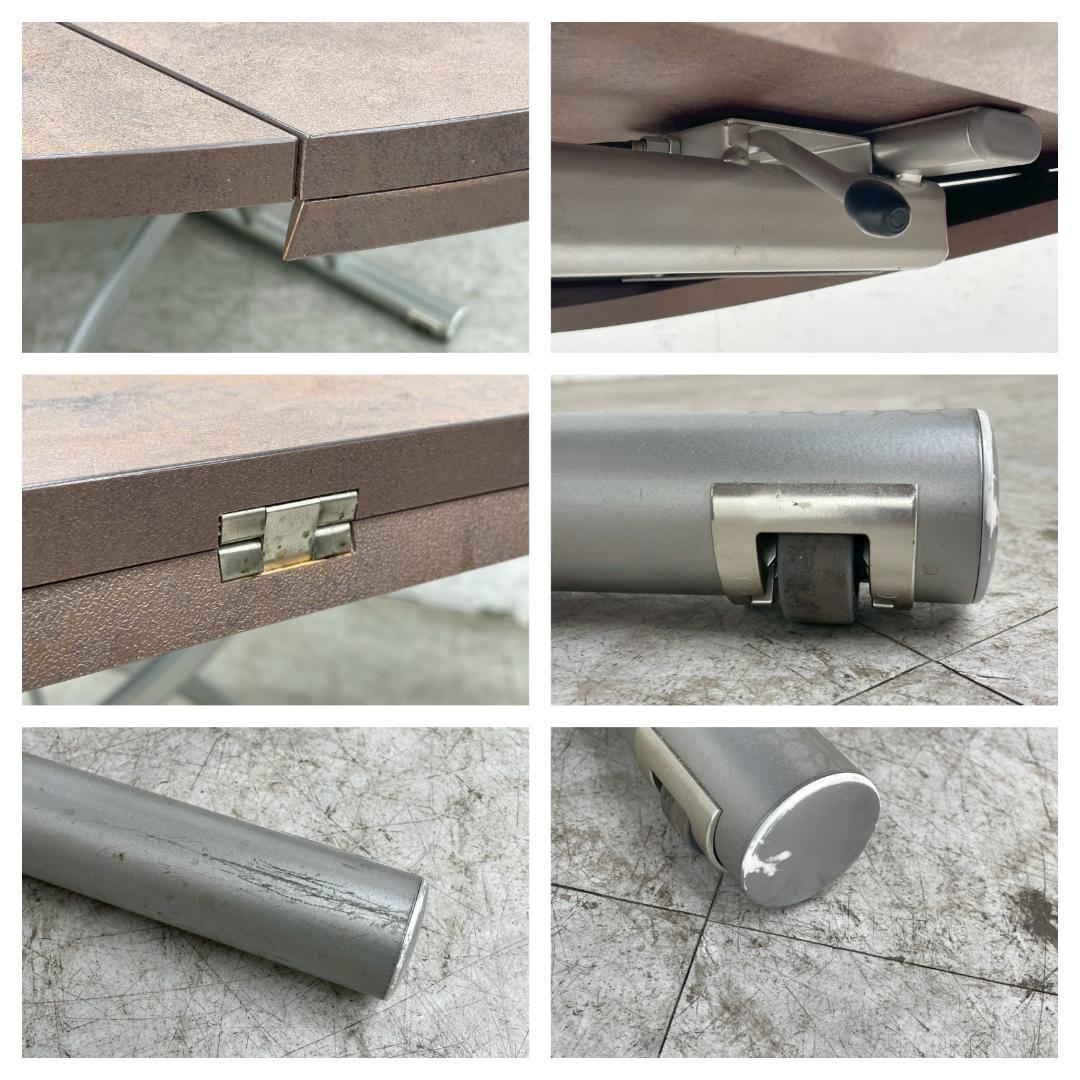 T7317☆美品☆イタリアOZZIOロンド☆18万☆昇降拡張リフティングテーブル