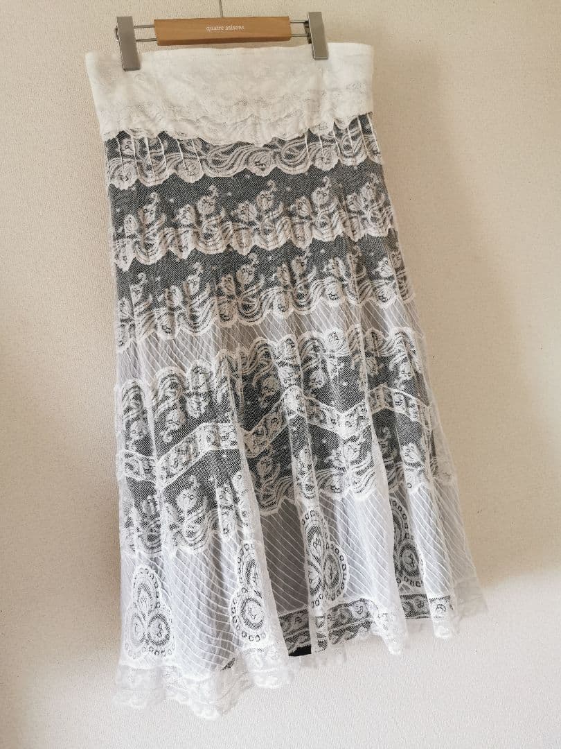 アンティーク 幻のノルマンディーレース ペチコート＆オーバースカート